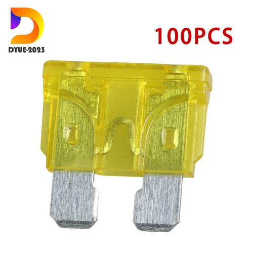 100 Pieces 20 AMP ATC/ATO Regular Fuse Blade for Truck Boat Marine