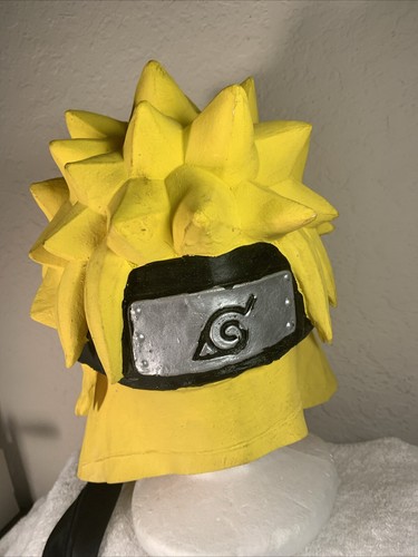 Naruto Hair Rubber Hat Mask Cosplay Costume 2002 Halloween Mens X small Adjust - Picture 5 of 24
