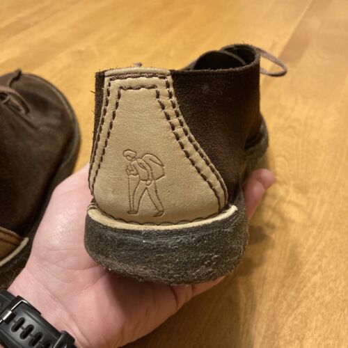 Vintage Clarks Originals Desert Trek US 10 Shoes Chukka Boots Men’s Suede 36445 - Picture 17 of 24