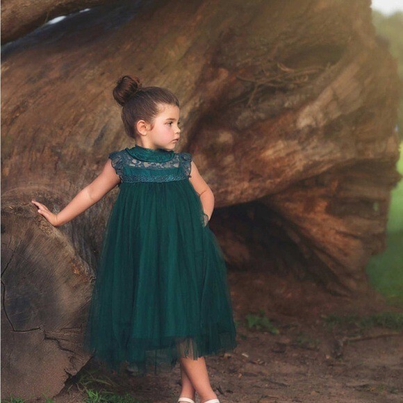 NWT Trish Scully ALLESSANDRA DRESS EMERALD Girl’s Size 12