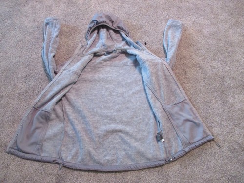 New Balance Full Zip Hoodie Drawstring Sweatshirt Women's Med. Gray Preowned VGC - Picture 8 of 10