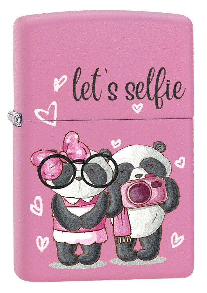 Купить Zippo Lighter, Cute Pandas Pink Matte 80720 на Аукцион из