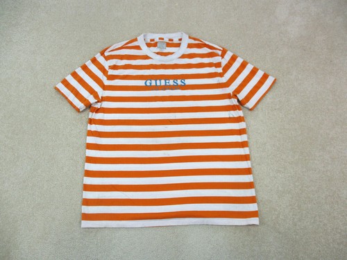 Guess Shirt Adult Large Orange White 