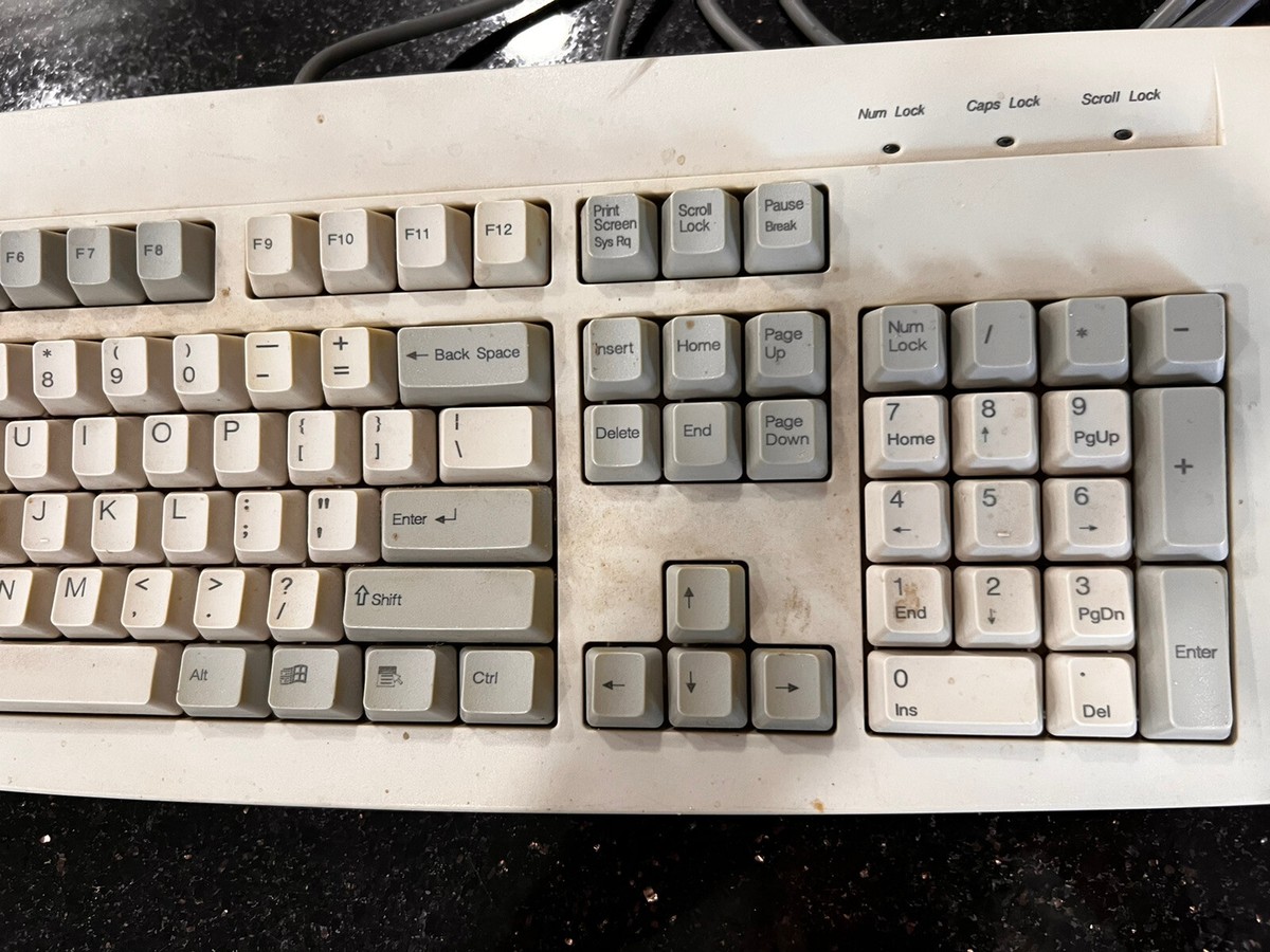 Vintage Gateway 2000 PS/2 Mechanical Keyboard 104-Key 2196003 Maxi