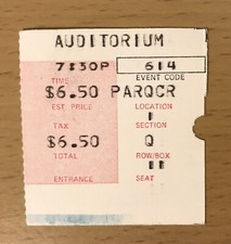 1969 THE DOORS SOFT PARADE TOUR CHICAGO 6/14 1ER SPECTACLE PRÉCOCE BILLET DE CONCERT STUB