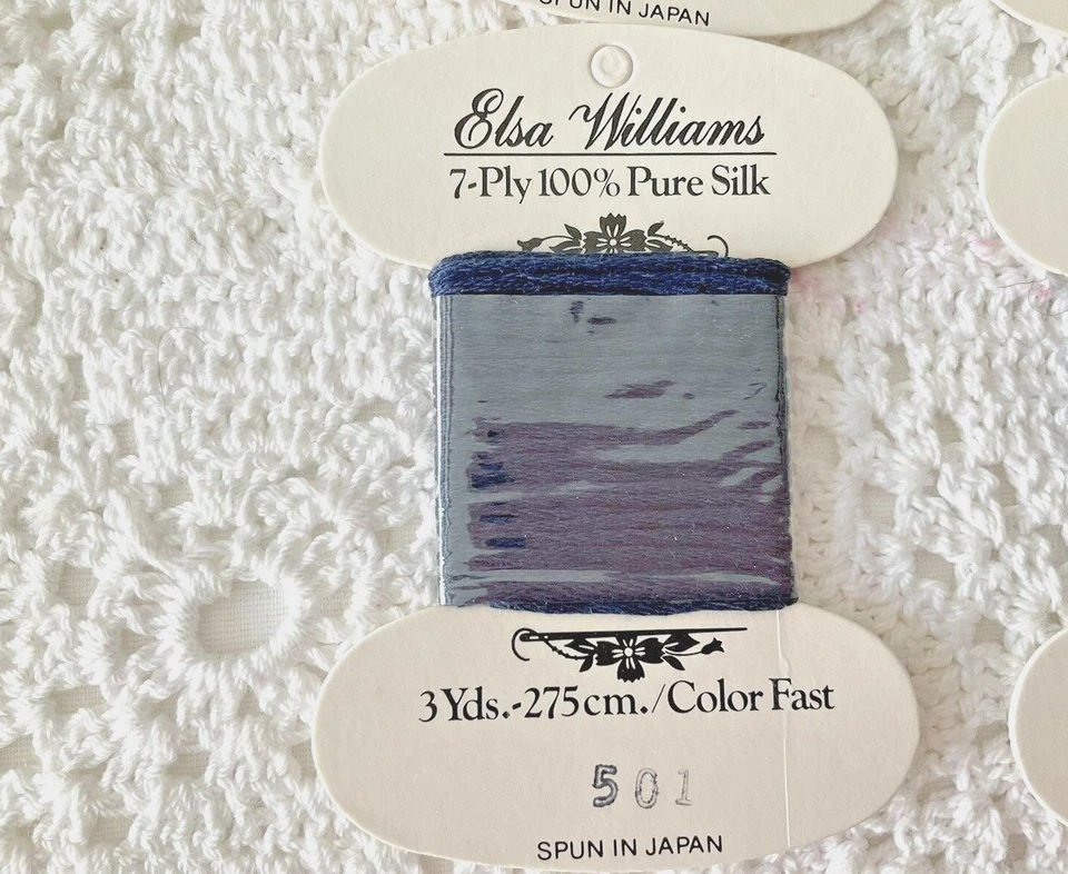 Elsa Williams Needlepoint Embroidery 7 Ply Silk Fibers Lot of 9 Cards 501 & 502 - Image 3 of 4
