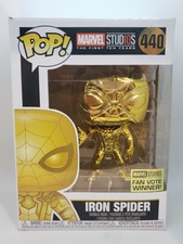 gold chrome spiderman pop
