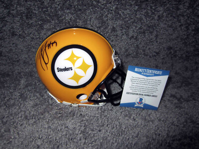 JUJU SMITH-SCHUSTER Pittsburgh Steelers SIGNED CUSTOM 1/1 Mini HELMET w/BAS  COA