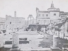 Vesta Atrium, Rome, Italy, Weister Co Magic Lantern Glass Slide