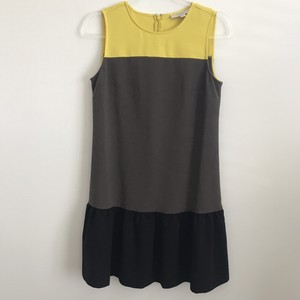yellow gray dress