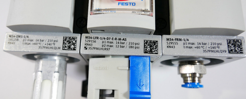 Festo Wartungseinheit | MS4-EM1-1/4 | MS4-LFR-1/4-D7-E-R-M-AS | MS4-FRM-1/4 - Bild 2 von 4