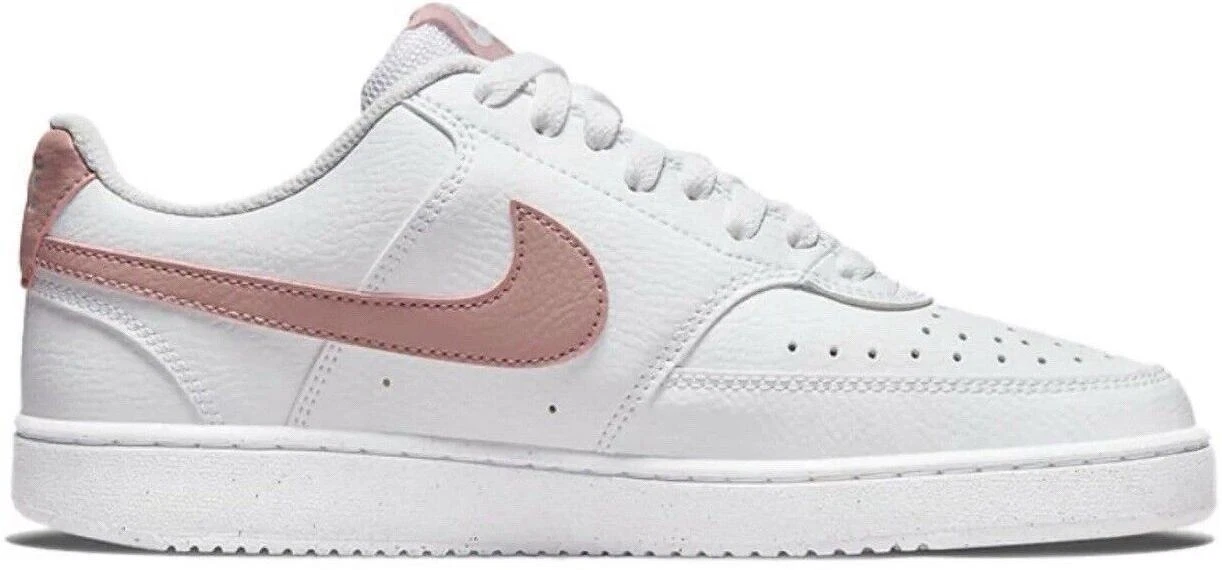 Taglia 10 5 Nike Court Vision Next Nature Low Bianco Rosa Oxford W
