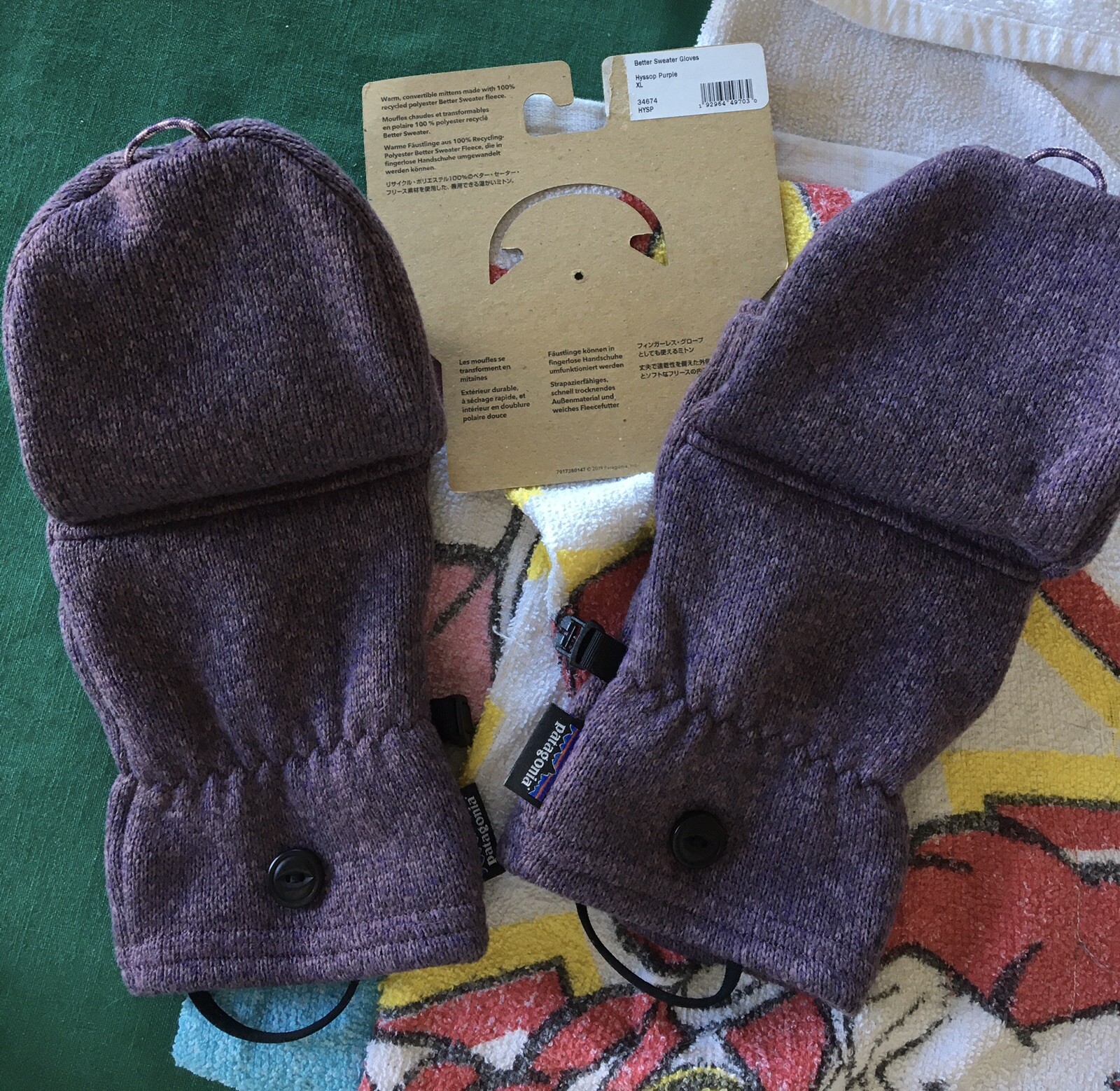 Guantes Suéter Patagonia Better XL Púrpura Hombre Mujer