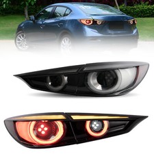 Vland Led Taillights Rear Lamps For 2014-2018 Mazda 3 Axela With Sequential Turn