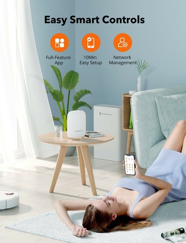 Taotronics Mesh Wi-Fi Router Tri-Band AC3000 Whole Home Full Coverage 500Mbps - Picture 4 of 10