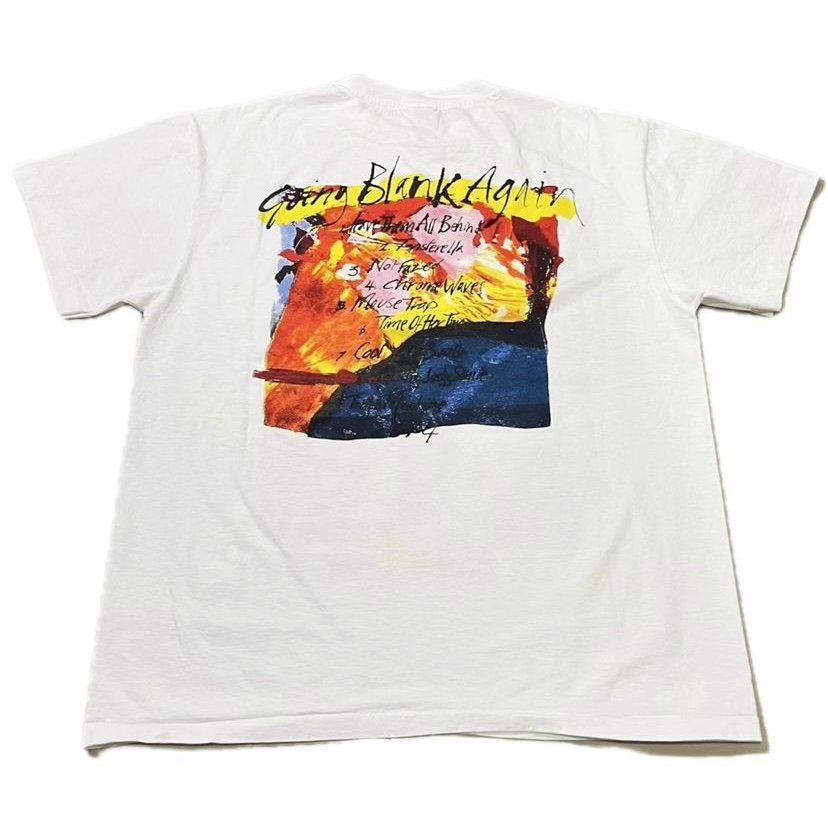 Vintage Shoegaze Size L Ride Going Blank Again Band White Vintage Shoegaze Size L Ride Going Blank Again Band White