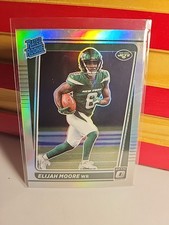 2021 Panini Donruss Optic Rated Rookie Elijah Moore RC Silver Holo Prizm #216