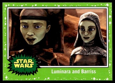 2017 Topps Star Wars Journey to The Last Jedi Luminara and Barriss  #9