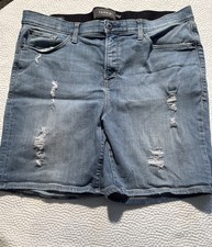 Torrid Jeans Women Blue Denim Button Zip Distressed Stretch 5-Pocket Size 20