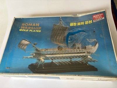 Academy Minicraft #1416 Roman Warship Boat Plastic Model Kit Sealed NOS 480 BC