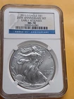 2011 S SILVER EAGLE NGC MS70 EARLY RELEASES FROM 25TH ANNIVERSARY SET