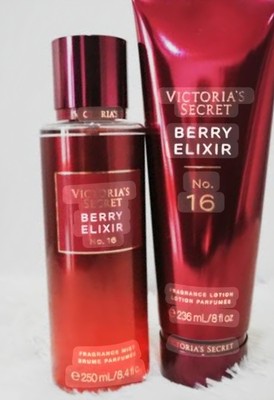 VICTORIA'S SECRET BERRY ELIXIR NO.16 FRAGRANCE BODY MIST 8.4oz & LOTION 8.0oz 