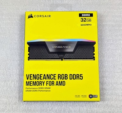 CORSAIR Vengeance RGB 32GB (2x16GB) DDR5-6000 CL36 Desktop PC Memory Set - NEW!