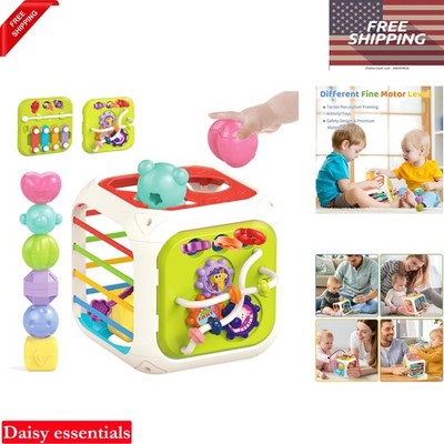 7 in 1 Sensory Development Toys for Toddlers Boy Girl Age 1-2 Shape Sorter Tr...