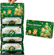Christmas Money Holders, Cash Gift Card Holders Xmas with 10 Slots Christmas Gif