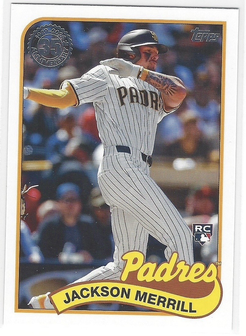 2024 Topps Update #89US-35 Jackson Merrill 1989 Topps Baseball 35th Anniversary