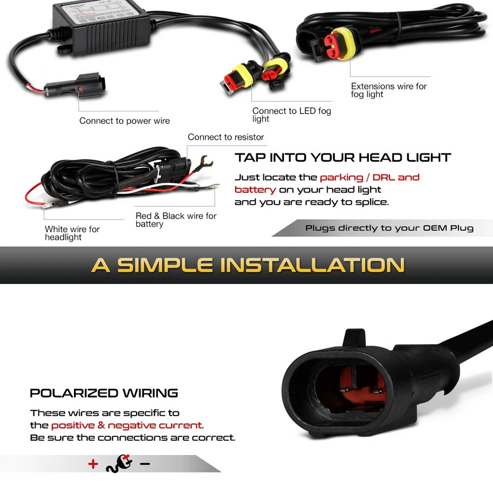 Full LED DRL Bumper Fog Light Bezel Pair Set For 2010-2014 Ford F150 Raptor Foto 4 de 4