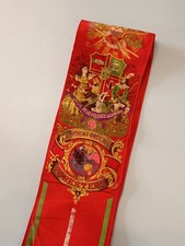 Red Silk Vintage Friendly Society Sash Band ANCIENT ORDER / FORESTERS (3244)