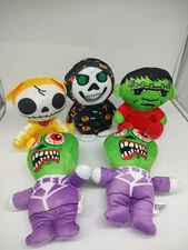 Halloween Plush Mix Zombie, Frankenstein, Skeleton, Etc