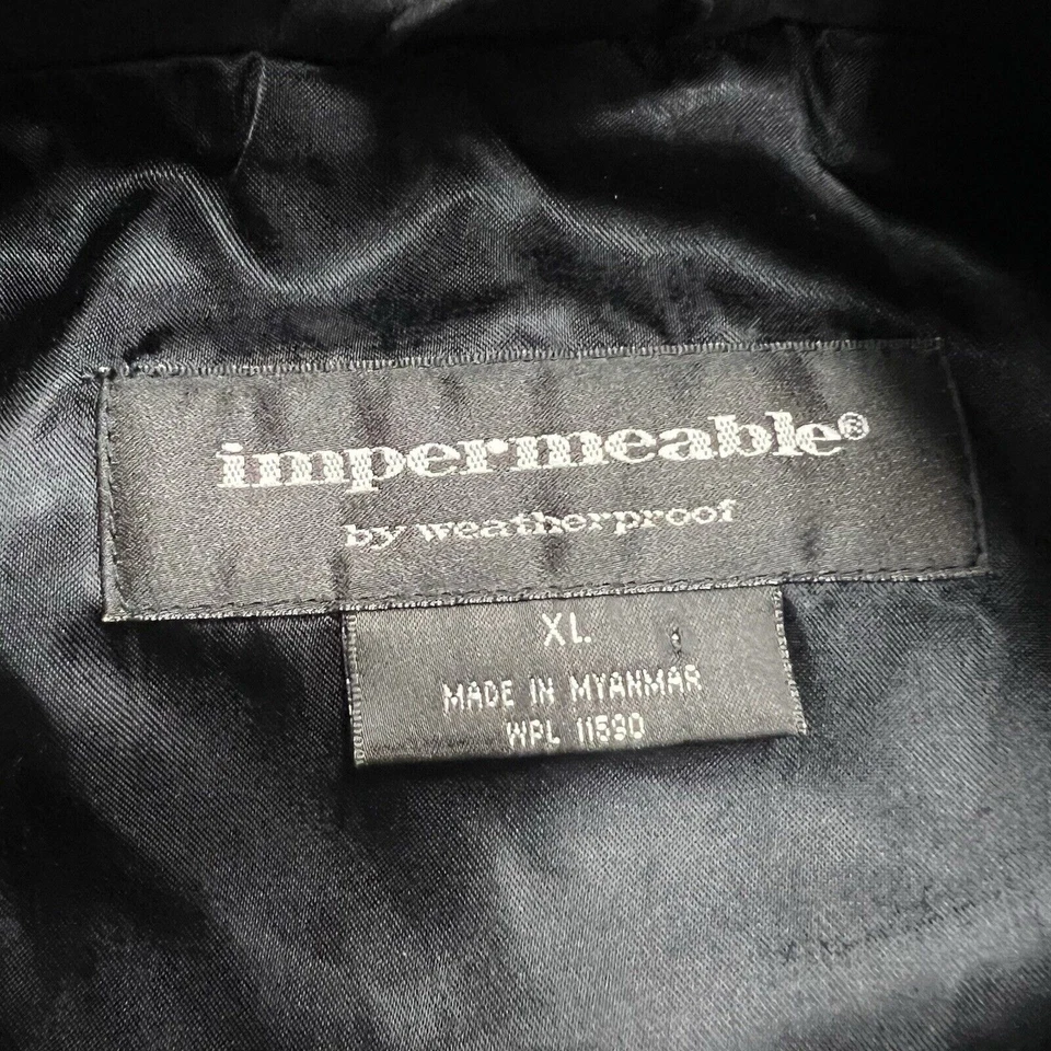 Impermeable by Weatherproof Jacket Mens Size XL Black Polyester Vintage - Image 2 of 4