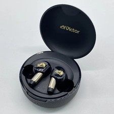 Victor WOOD master HA-FW5000T-B Piano Black Headphones Used