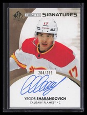 2024-25 SP Authentic #SPC-YS Yegor Sharangovich Update - Curated Signatures /299