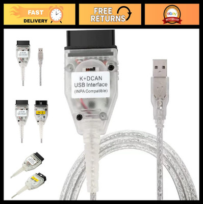 K+CAN USB Interface Cable FT232RL OBD2 Diagnostic Scanner for BMW NCS Expert Too
