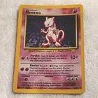 Pokémon TCG Mewtwo 10/102 Base Set Unlimited Holo Rare 1999 WOTC English 60 HP