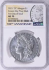2021 CC Morgan Silver Dollar $1 Carson City Privy Mark NGC MS 70