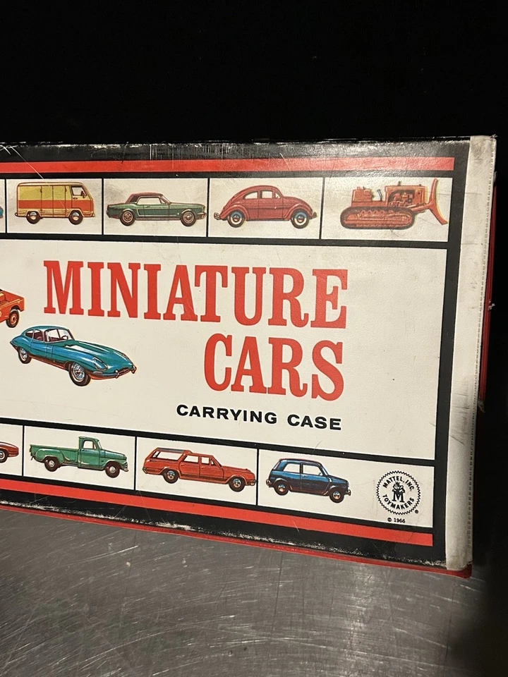 老式 1966 年美泰微型汽车手提箱带 2 个托盘 — 第 4/4 张图片