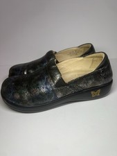 Alegria KELI Fan Flare Iridescent Comfort Slip On Colorful Nursing Shoes 39-8.5
