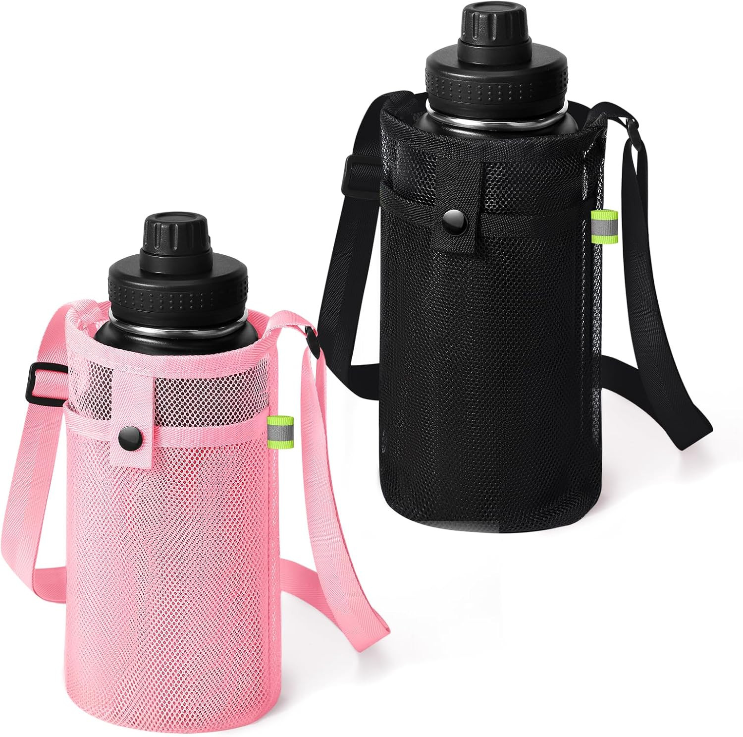 Holder With Strap, Mesh Water Bottle Sling Carrier Bag