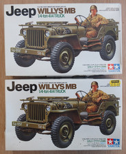 2 x TAMIYA 35219 - WWII US WILLYS MB JEEP - 1/35 MODEL KITS - MISSING DECALS