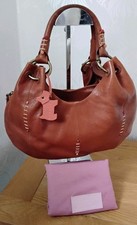 Radley Vintage Chestnut Brown Leather Hobo Tote Bag Handbag Dust Bag VGC