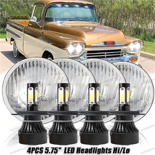 Dot 4pcs 5.75 Round Led Headlights Hilo Beam For Chevy 3100 Truck 1958 1959 Dot 4pcs 5.75 Round Led Headlights Hilo Beam For Chevy 3100 Truck 1958 1959