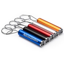 Portachiavi a torcia led incisione laser metallo Zad