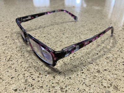 Henotin +2.25 Readers Reading Glasses Black Pink
