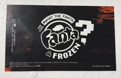 Slurpee Flavor Card Mystery Frozen Fanta 2022