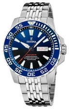Festina Diver Professional Day/Date (45mm) Blue Dial / Stainless Steel F20661/1