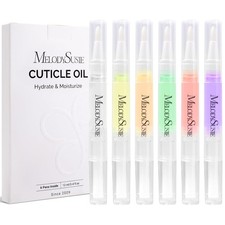 6 Pcs Cuticle Oil Pen Set Nail Moisturizer Vitamin E Enriched for Healthy Nails